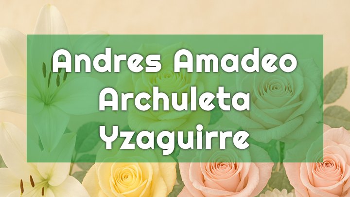 Andres Amadeo Archuleta Yzaguirre, Aurora, CO