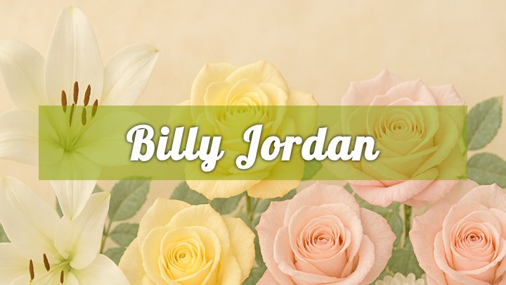 Billy Jordan, Greenville, NC
