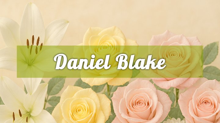 Daniel Blake, Daleville, AL