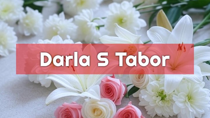 Darla S. Tabor, Hamilton, OH