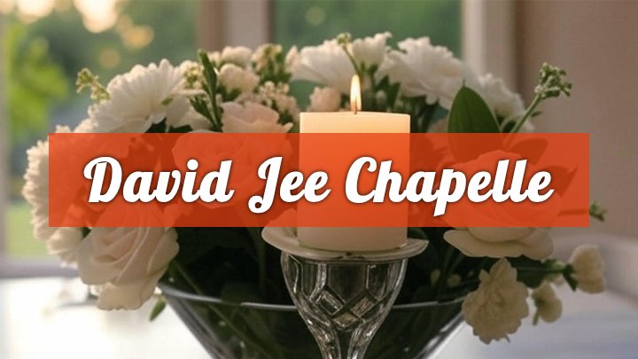David Jee Chapelle, Tuscaloosa, AL