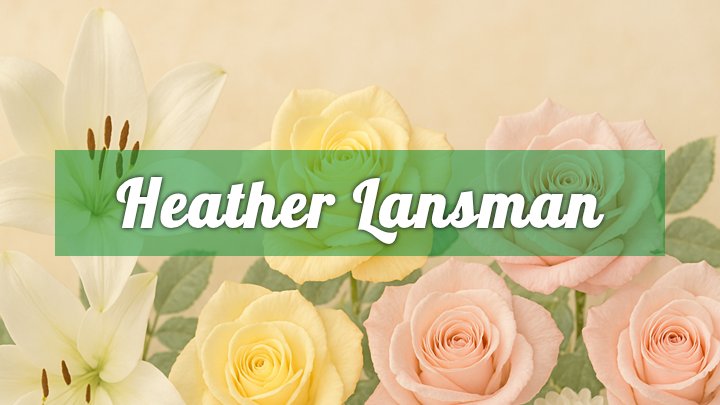 Heather Lansman, Rippey, IA