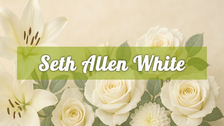 Seth Allen White, Clayton, NC